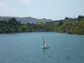 Boating on Iznajar Lake